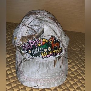 Kids Camouflage Baseball Hat "Happy Little Hunter" Strapback Pre Owned
